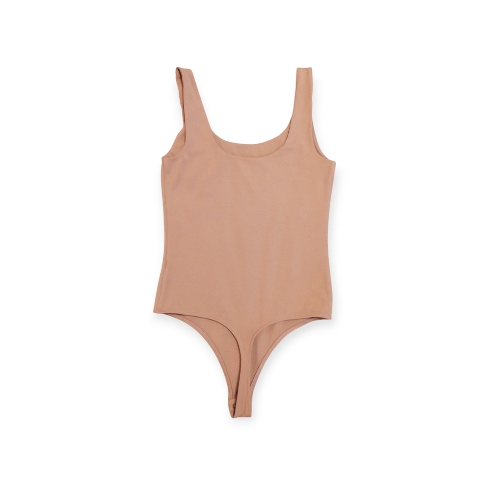 Express Body Contour Compression High Scoop Neck Bodysuit Bodycon* - Picture 2 of 9